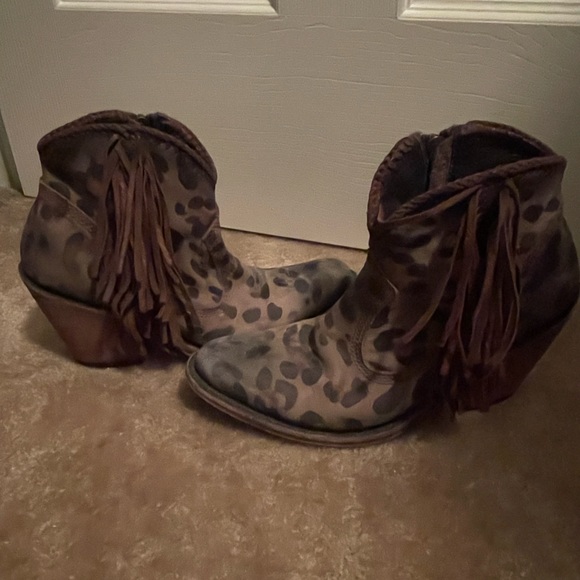 Liberty Black Chita Olivo Fringe Boot - Picture 6 of 7